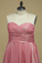 2023 Plus Size Bridesmaid Dress A Line Sweetheart With Ruffles