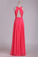 2023 Bridesmaid Dresses Scoop Ruched Bodice Chiffon A Line Floor Length