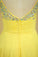 2023 Prom Dress Spaghetti Straps Rhinestone Beaded Bodice Runched Waistband With Flowing Chiffon Skirt