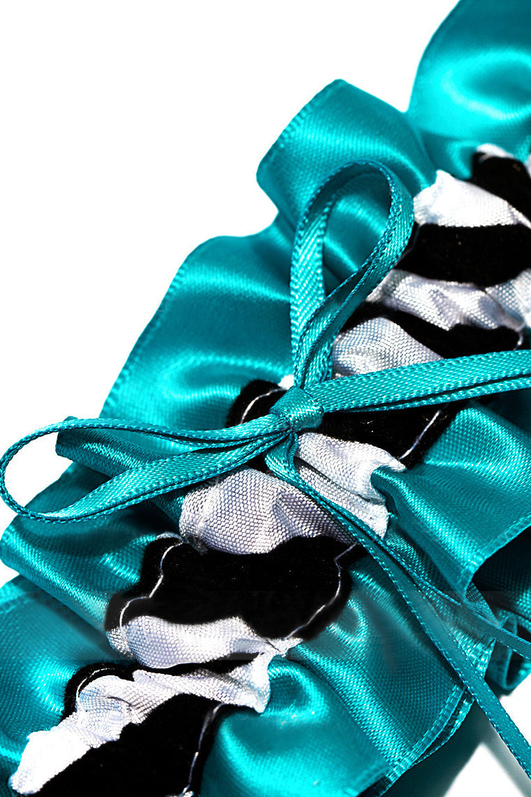 Unique Satin With Ribbons Wedding Garters