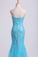 2023 Prom Dresses Strapless Mermaid With Beading&Applique
