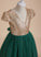 Bow(s)/V Dress With Tulle/Sequined Short Floor-length - A-Line Sleeves Flower Back Lexi V-neck Girl Flower Girl Dresses