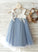 Sleeveless A-Line Dress Straps Flower Girl Dresses Madisyn Girl Tulle/Lace Knee-length Flower -