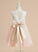 Flower Girl Dresses Scoop Annalise - Sleeveless Tulle/Lace Flower With Knee-length A-Line Girl Dress Bow(s) Neck