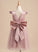 Scoop Neck A-Line Sleeves Girl Flower Jordyn Flower Girl Dresses Dress Short With Satin/Tulle - Beading/Bow(s) Knee-length