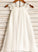 Neck Girl Lace Knee-length Dress Chiffon With Robin Sleeveless Flower Girl Dresses A-Line - Scoop Flower