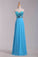 2023 Blue Prom Dresses A Line Sweetheart Floor Length Chiffon Ship Today Under  200