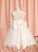 Dress Tulle Mariela Flower - Straps Girl Flower Girl Dresses Sleeveless Lace/Flower(s)/Bow(s) Knee-length A-Line With