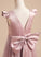 Scoop Neck A-Line Sleeves Girl Flower Jordyn Flower Girl Dresses Dress Short With Satin/Tulle - Beading/Bow(s) Knee-length