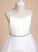Dress A-Line Julia Beading Tea-length Flower Sleeveless Straps Flower Girl Dresses With - Satin/Tulle Girl
