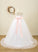 Dress Flower Girl Dresses Girl sash) Ball-Gown/Princess Straps Sash/Rhinestone Floor-length Crystal (Detachable - Sleeveless Flower Satin With