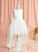Michelle Flower Sleeveless - Ball-Gown/Princess Dress Girl Satin/Tulle Neck Scoop Asymmetrical Lace/Bow(s) Flower Girl Dresses With
