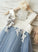 Sleeveless A-Line Dress Straps Flower Girl Dresses Madisyn Girl Tulle/Lace Knee-length Flower -