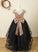 A-Line Asymmetrical With - Flower Dress Scoop Girl Sleeveless Kayden Neck Tulle/Sequined Bow(s) Flower Girl Dresses