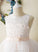 Tulle/Lace Flower Girl Dresses - Girl Tea-length Ball-Gown/Princess Sleeveless Dress Neck Flower Scoop Juliana