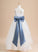 Ball-Gown/Princess Floor-length Sleeveless Organza Dress Neckline - Flower Girl Dresses Square With Girl Lace/Sash/Beading/Flower(s)/Bow(s) Yaritza Flower