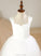 Square Girl Holly Ankle-length Neckline Dress Sleeveless - Satin/Tulle Flower Girl Dresses Gown Flower Ball