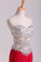 2023 Sweetheart Prom Dresses A Line Chiffon With Beading