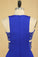 2023 Plus Size New Arrival Scoop Prom Dresses Dark Royal Blue Mermaid Spandex With Beading Sweep Train