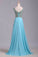 2023 Elegant Prom Dresses A-Line Scoop Beaded Bodice Floor-Length Chiffon Zipper Back