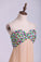 2023 Multi Color Beadwork & Beaded Straps Connecting Across The Center Of The Back Prom Dresses