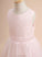 Sleeveless Scoop - Knee-length Flower Flower Girl Dresses Dress Lace Joslyn Neck Girl Satin/Tulle With A-Line