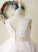 Tulle/Lace Flower Girl Dresses - Girl Tea-length Ball-Gown/Princess Sleeveless Dress Neck Flower Scoop Juliana