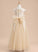 Floor-length Riley Flower Girl Dresses Scoop Neck Short Dress With Lace/Bow(s) Ball-Gown/Princess Tulle - Sleeves Flower Girl