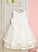 Scoop With Beading/Bow(s) Flower Girl Dresses Ball-Gown/Princess Knee-length Girl Flower Audrina Neck Dress Satin/Tulle - Sleeveless