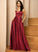 A-line Satin Kasey V-Neck Dresses Formal Dresses