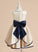 Beading/Bow(s) Satin Dress Amira Sleeveless Girl Neck Flower Flower Girl Dresses With A-Line - Knee-length Scoop