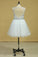 2023 Scoop Beaded Bodice A Line Prom Dress Short/Mini With Tulle Skirt White Plus Size