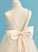 With Dress Flower Girl Dresses Neck Flower Beading/Bow(s) - Ball-Gown/Princess Scoop Satin/Tulle Floor-length Sleeveless Lorelei Girl
