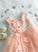 With Dress Scoop Tulle/Lace Beading/Flower(s) Floor-length Neck Ball-Gown/Princess Girl Flower Girl Dresses Winnie Sleeveless - Flower