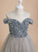 Neck Malia Tulle/Sequined Girl Flower Girl Dresses Flower A-Line Floor-length Scoop Dress Sleeveless -