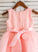 Ball-Gown/Princess Neck - Sleeveless Bow(s) Tulle/Lace Flower Girl Flower Girl Dresses Dress With Scoop Jennifer Knee-length