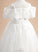 Sleeves Girl Floor-length Lace Carina Off-the-Shoulder Flower Girl Dresses Tulle Flower Short Dress Ball-Gown/Princess With -