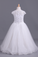 2023 Flower Girl Dresses Short Sleeves Scoop A Line With Applique And Ribbon Tulle