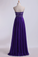2023 Sweetheart Empire Waist A-Line Prom Dress With Beads Floor-Length Chiffon