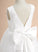 Dress Scoop Girl Sleeveless With Lace/Flower(s)/Bow(s) Flower Girl Dresses Floor-length - Neck A-Line Abbie Tulle Flower