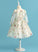 Neck Scoop Sleeves Flower Long Knee-length Marisa Dress Lace Girl Flower Girl Dresses Ball-Gown/Princess -