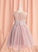 Neck Sleeveless Jaycee With Scoop Dress Tulle A-Line - Lace/Beading Girl Flower Girl Dresses Knee-length Flower