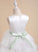 Asymmetrical Sleeveless Dress With Flower Girl Dresses Ball-Gown/Princess (Detachable sash) - Sash/Beading Girl Scoop Tulle Neck Madeleine Flower