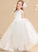 Girl Beading Sleeveless Flower Girl Dresses Tulle/Lace Ball-Gown/Princess With Maribel - Dress Flower Neck Scoop Floor-length