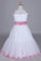 2023 Flower Girl Dresses A-Line Straps Tea Length Organza
