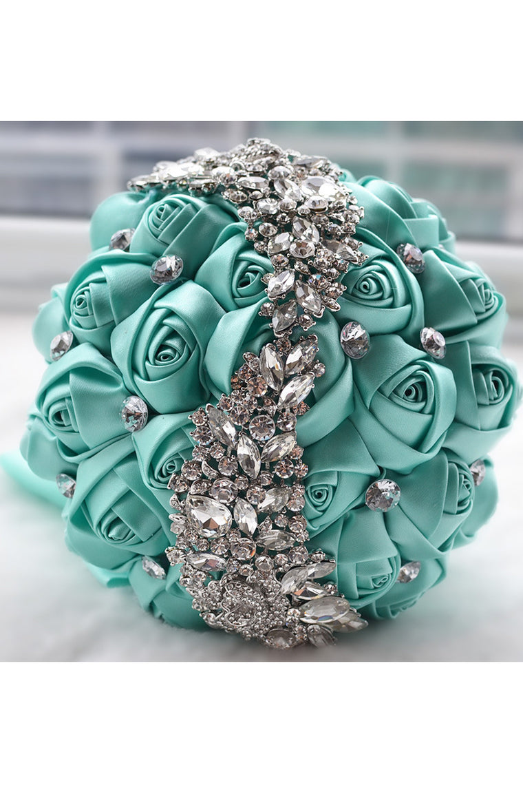 Nice Round Satin Bridal Bouquets