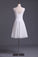 2023 V Neck A Line Dress With Sash Pick Up Chiffon Skirt Knee Length