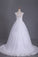 2023 A Line Cap Sleeve Scoop Tulle Wedding Dresses With Applique And Sash