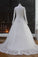 2023 High Neck Wedding Dresses A Line Tulle Muslim With Applique