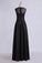 2023 Prom Dresses Bateau A Line With Beaded Tulle Bodice Pick Up Long Satin Skirt